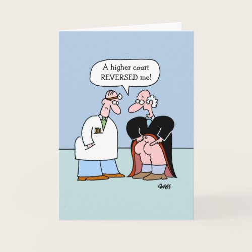 Funny Lawyer Law Office Birthday Card