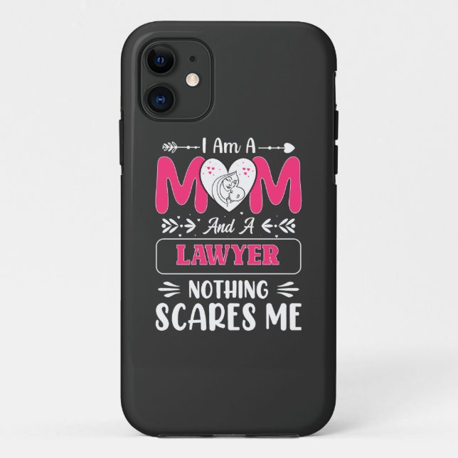 Funny Lawyer Mom, Lawyer Mom Funny Case-Mate iPhone Case (Back)