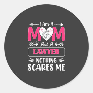 Funny Lawyer Mom, Lawyer Mom Funny Classic Round Sticker