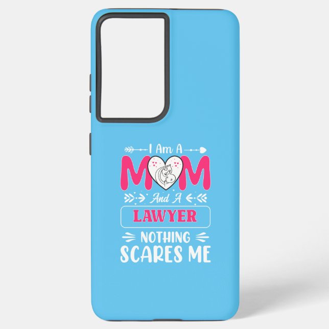 Funny Lawyer Mom, Lawyer Mom Funny Samsung Galaxy Case (Back)