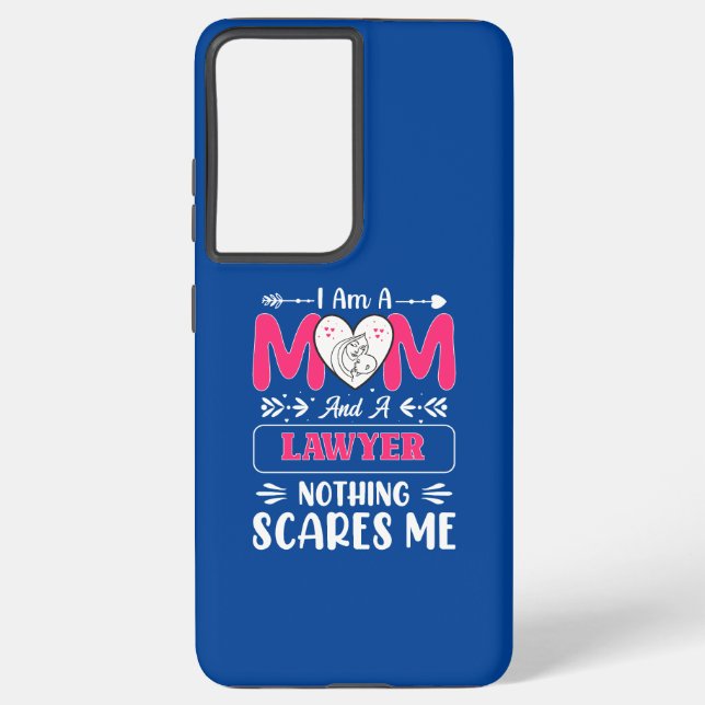 Funny Lawyer Mom, Lawyer Mom Funny Samsung Galaxy Case (Back)