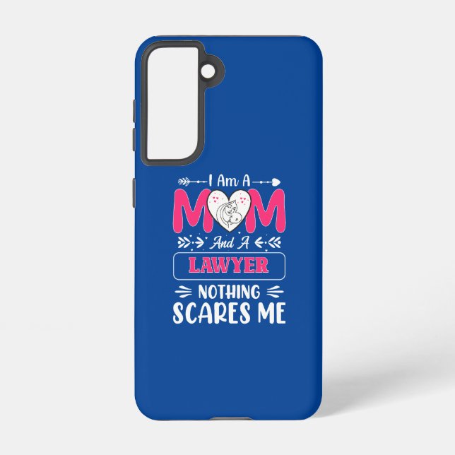 Funny Lawyer Mom, Lawyer Mom Funny Samsung Galaxy Case (Back)