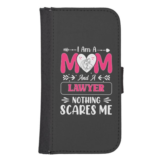 Funny Lawyer Mom, Lawyer Mom Funny Samsung Galaxy Wallet Case (Front)