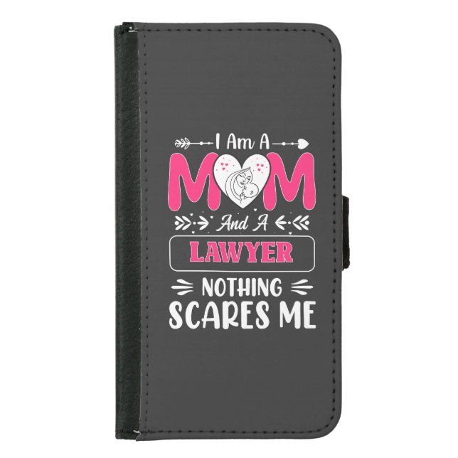 Funny Lawyer Mom, Lawyer Mom Funny Samsung Galaxy Wallet Case (Front)