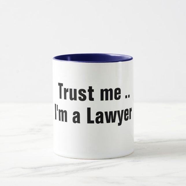 Funny Lawyer Mug – Customizable Gift for Attorneys (Center)