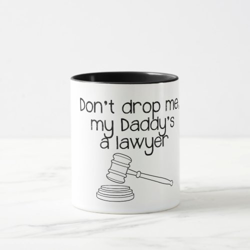 Funny Lawyer Mug Text lawyer gift idea