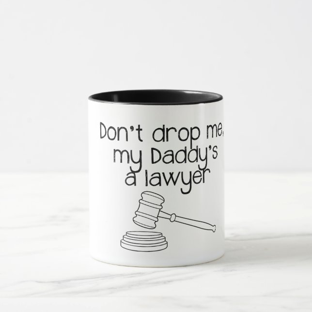 Funny Lawyer Mug Text, lawyer gift idea (Center)