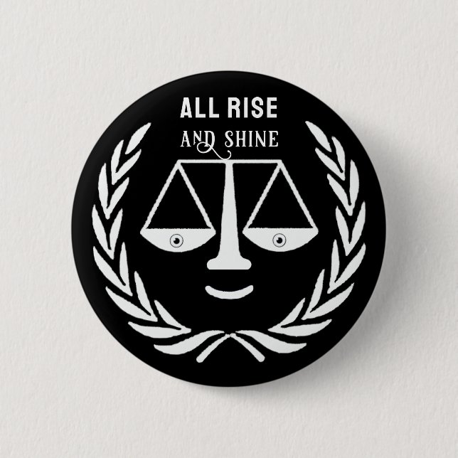 Funny Lawyer Novelty Gift Button (Front)