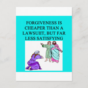 funny lawyer proverb postcard