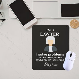 Funny lawyer quote personalized graduation  mouse pad