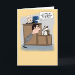 Funny Lawyer Witnessing the Badger Birthday Card<br><div class="desc">This funny birthday card puts a spin on the courtroom trope of a judge telling a lawyer to stop badgering the witness.

Thanks for choosing this original design by © Chuck Ingwersen and supporting me — an independent artist! I post cartoons every day on Instagram: https://www.instagram.com/captainscratchy</div>