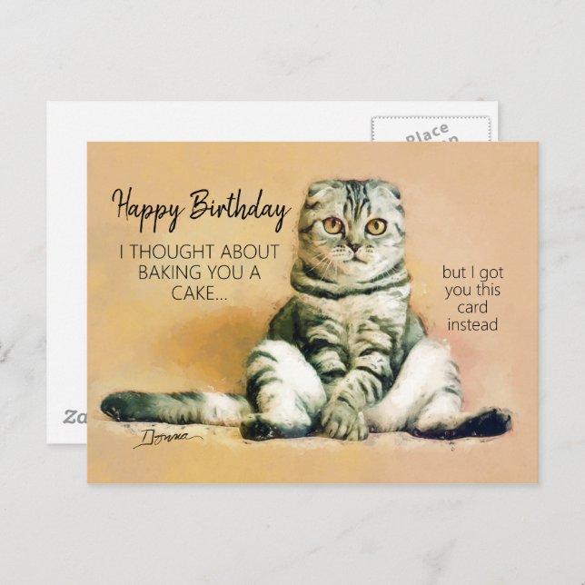 happy birthday friend funny cat