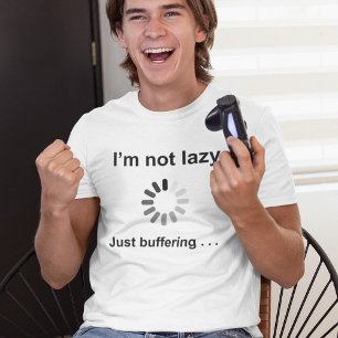 Funny Lazy Day Graphic Tech Enthusiast Humor T-Shirt