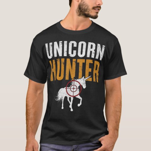 Funny Lazy Halloween Costume Unicorn Hunter Costum T_Shirt