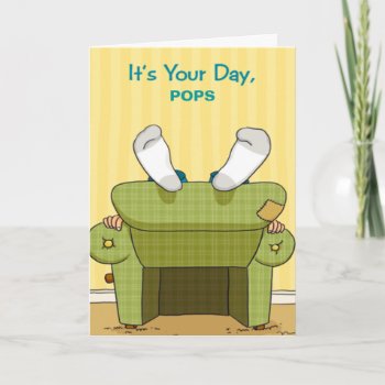 Funny Lazy Happy Father's Day Greeting Card by KTVFashion at Zazzle