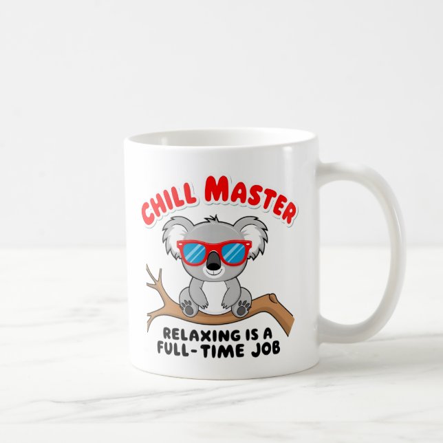 Funny lazy koala coffee mug (Right)