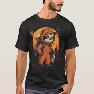 Funny Lazy Sloth Pest Control Technician T-Shirt