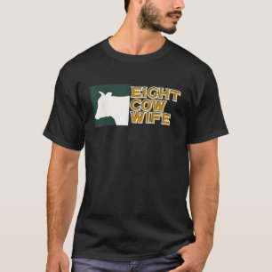 Funny LDS Mormon 8 Cow Woman Wife Flowers Johnny L T-Shirt