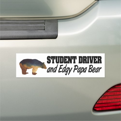 Funny Learning to Drive Student Driver Car Magnet