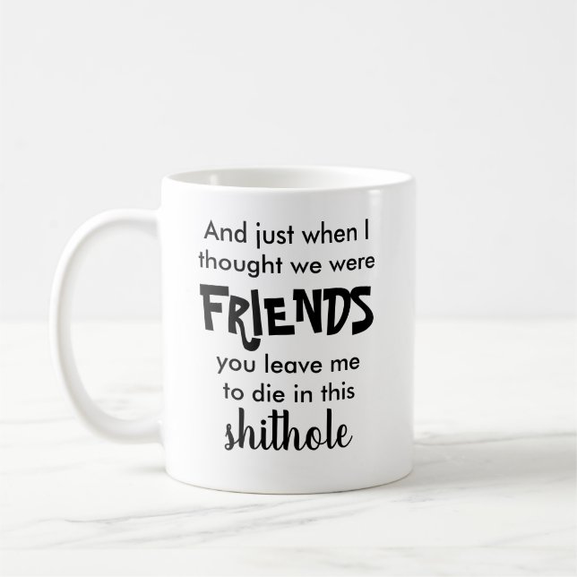 Funny Leaving Gift For Coworker Coffee Mug (Left)