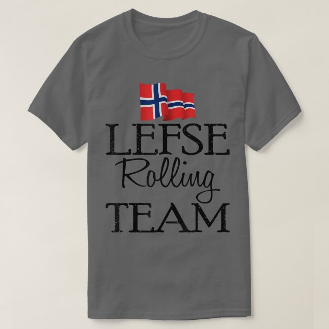 Funny Lefse Rolling Team Christmas Costume Girl  T-Shirt (Design Front)