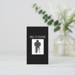 Funny Leg Amputation Recovery Amputee Get Well Business Card | Zazzle