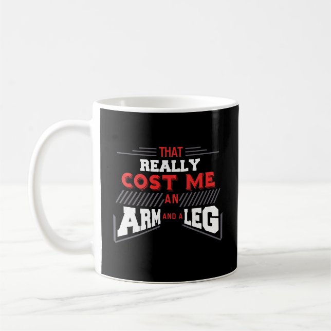 Funny Leg Amputee Gift Coffee Mug Get Well Gifts (Left)