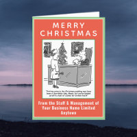 Funny Legal and Law Christmas Card with QR Code