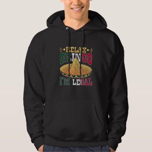 Funny Legal Mexican American Citizen Mexico Humor Hoodie