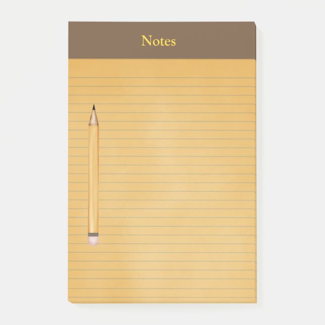 Funny "Legal Pad" 10" x 6" Post-it® Notes (Front)