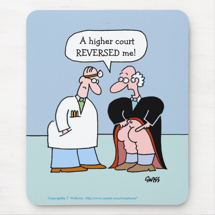 Funny Legal Profession Cartoon Mouse Pad