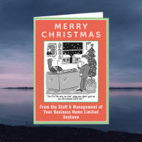 Funny Legal Theme with QR Code Christmas Holiday Card