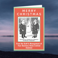 Funny Legal Theme with QR Code Christmas Holiday Card