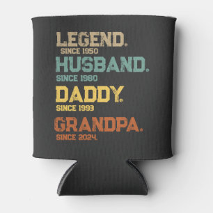 Funny Legend Husband Daddy Grandpa Custom Gift Can Cooler