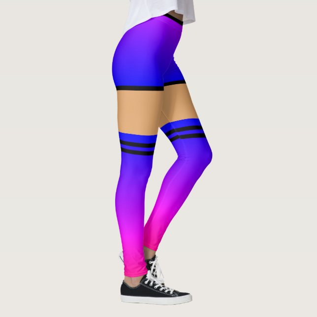 Funny Leggings Faux Shorts and Over The Knee Socks (Right)