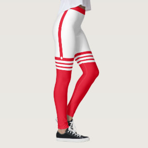 Funny Leggings with Faux Red Over Knee Socks