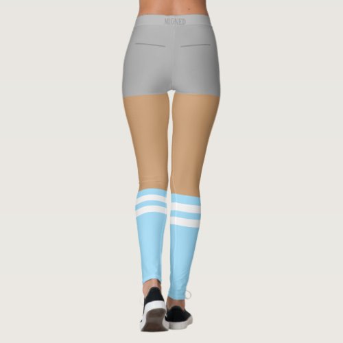 Funny Leggings with Faux Shorts and Socks