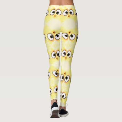 Funny Leggings with Surprised Eyes