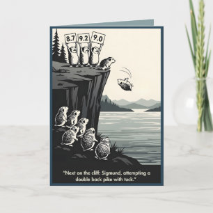 Funny lemmings themed Birthday Card