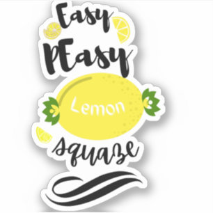 funny lemon Custom-Cut Vinyl Sticker