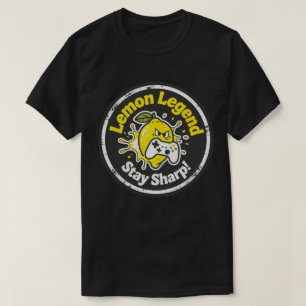 Funny Lemon Gamer "Lemon Legend" & "Stay Sharp!"  T-Shirt