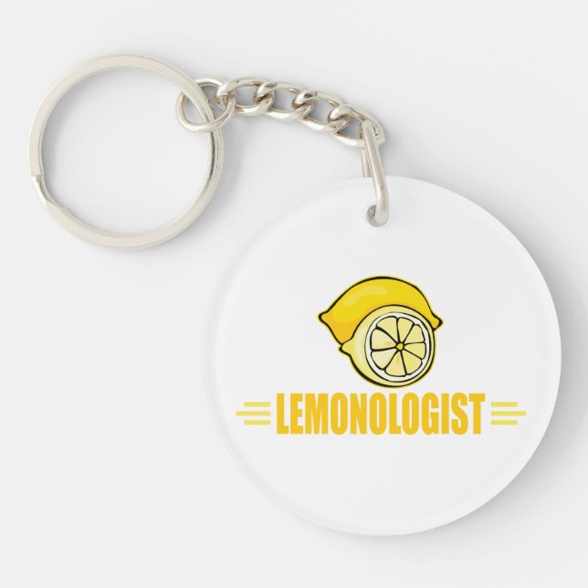 Funny Lemon Lover Keychain (Front)