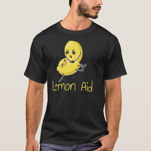 Funny LemonAid Lemon First Aid Pun Joke T_Shirt
