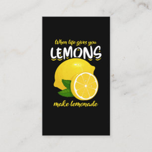 Funny Lemons Saying Make Lemonade Business Card