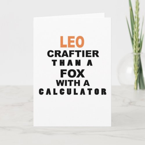 Funny Leo Birthday Card