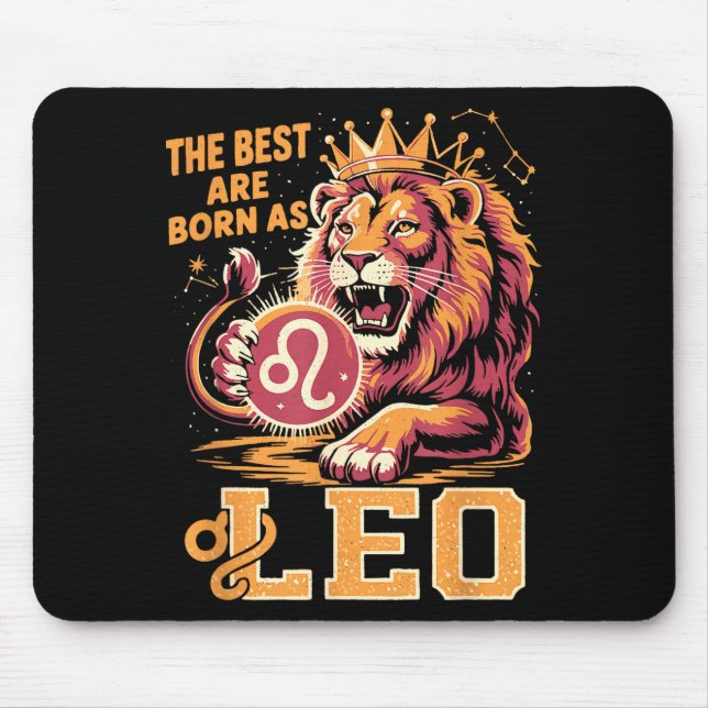 Funny Leo Birthday Quote Astrology Horoscope Gift  Mouse Pad (Front)