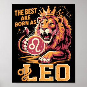 Funny Leo Birthday Quote Astrology Horoscope Gift  Poster