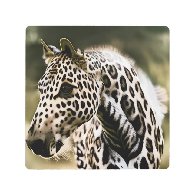 Funny Leopard Appaloosa Metal Print (Front)