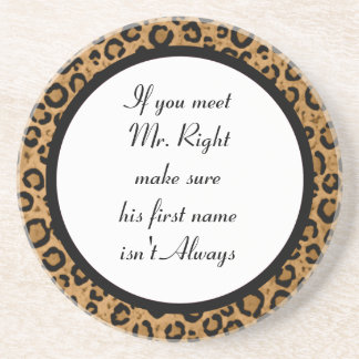 Funny Leopard Coaster