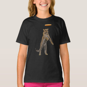 Funny Leopard Disc Golf Kids' T-Shirt